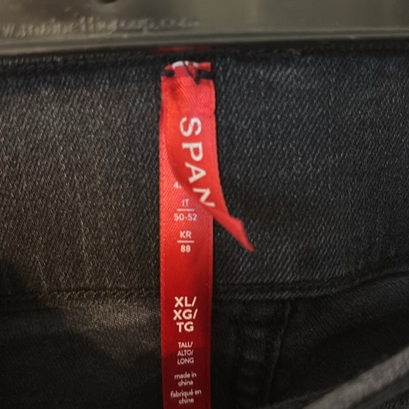 Spanx Denim Straight Leg Pull On Stretch Jeans - Picture 2 of 8